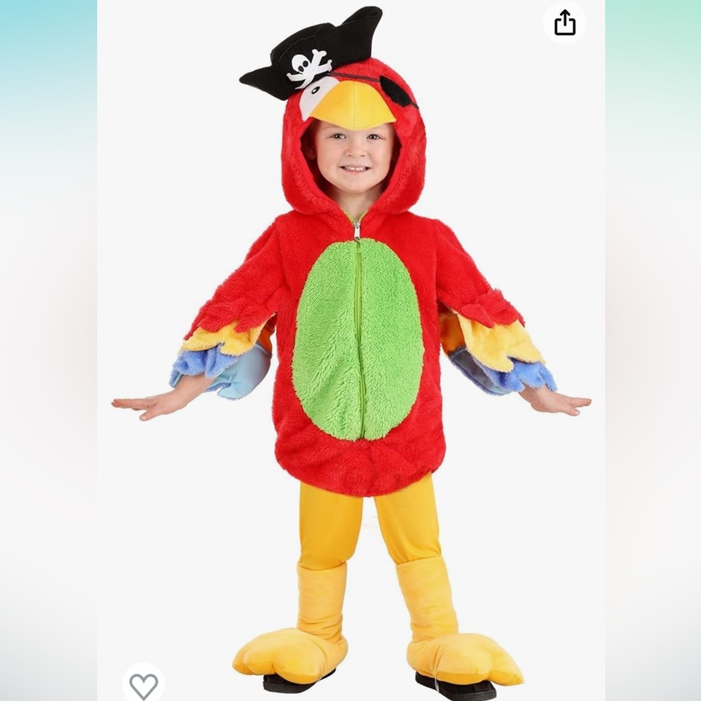Pirate Parrot Toddler Costume 4T